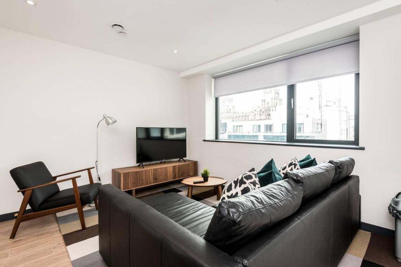 Waterfront Apartment With View Of Liver Building Liverpool Kültér fotó